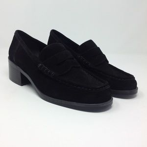Vintage 90's Penny Loafer with Stacked Heel